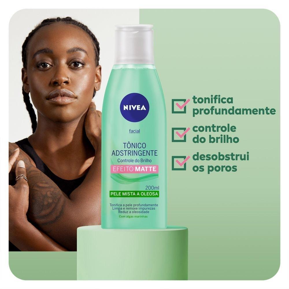 Tônico Adstringente Facial Nivea Controle Do Brilho Efeito Matte 200ml - 3