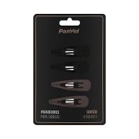 Tic Tac De Cabelo Panvel Acessórios Foscos Com 4 Unidades: 2 Pretos 2 Nudes - 1