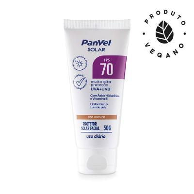 Protetor Solar Facial Panvel Fps70 Cor Escura 50g