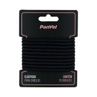 Elástico Para Cabelos Preto 4mm 10 Unidades Panvel Acessórios - 2