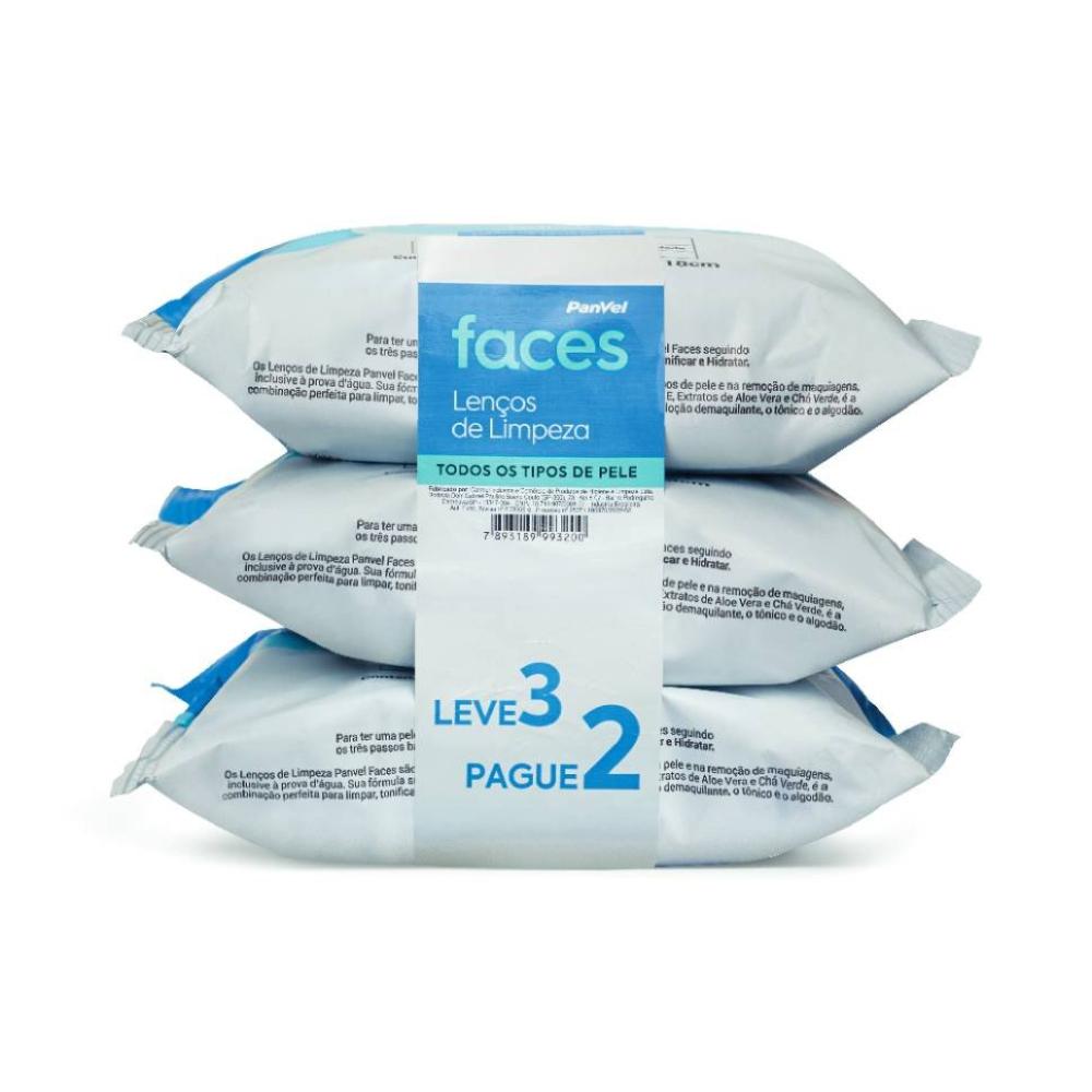 Lenço Demaquilante Panvel Faces Todos Os Tipos De Pele Leve 3 Pague 2 - 2
