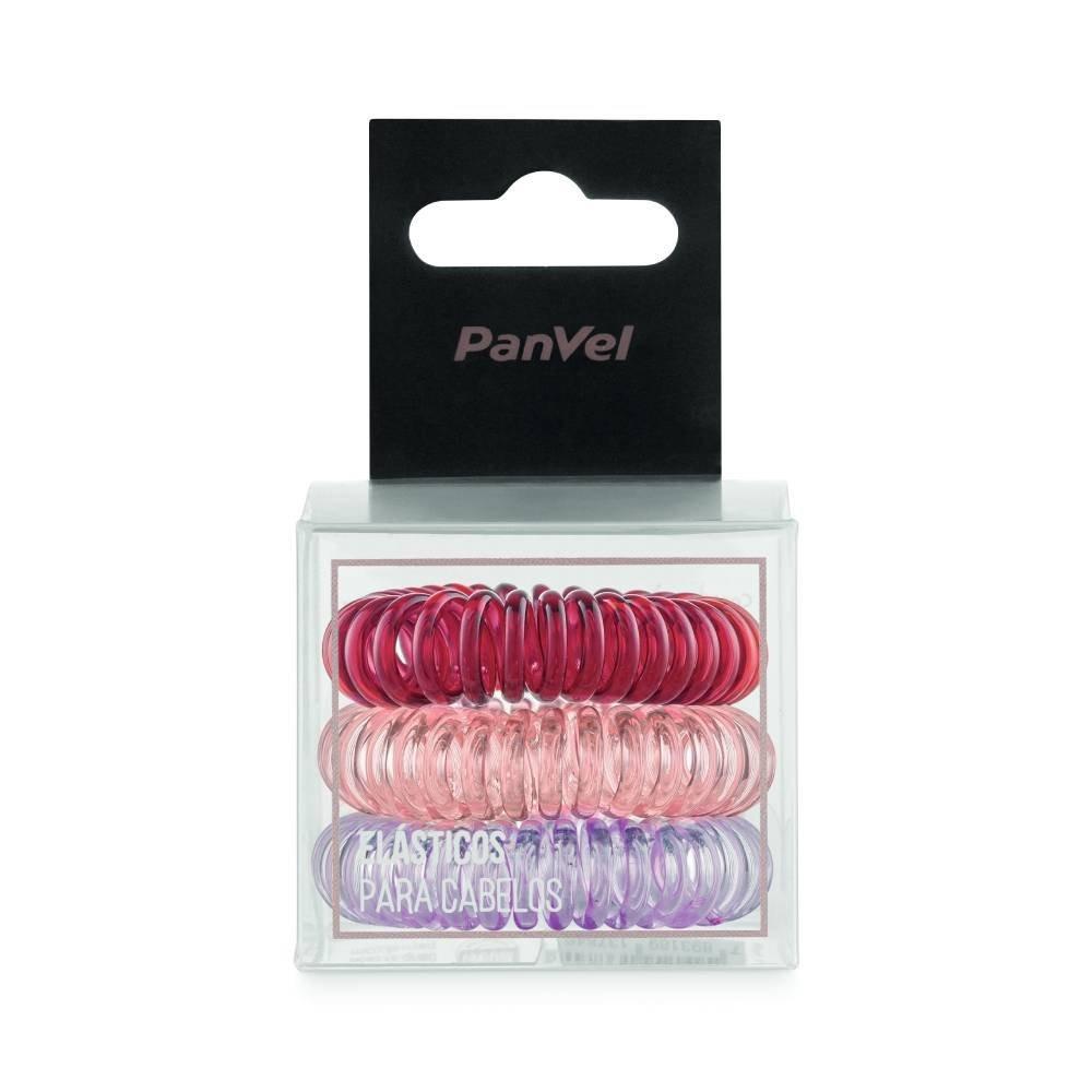 Elástico Para Cabelos Mola Panvel Acessórios Coleção Boho Com 3 Unidades - 1