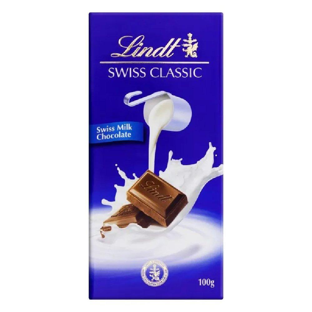 Chocolate Em Barra Ao Leite Lindt Swiss Classic 100g - 1