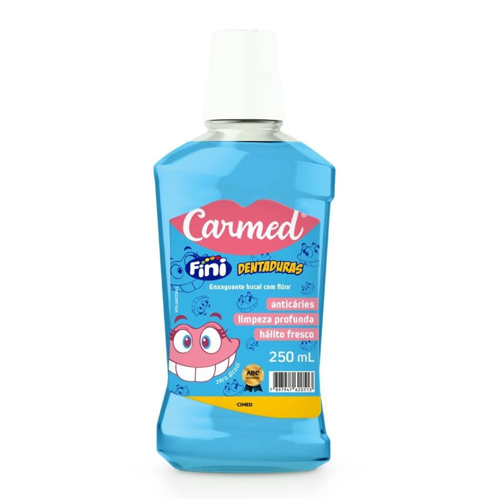 Enxaguatório Bucal Carmed Fini Dentaduras 250ml - 1