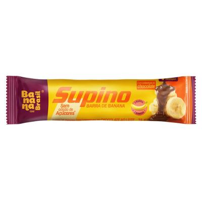 Barra De Frutas Supino Banana E Chocolate Ao Leite Zero 24g