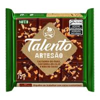 Chocolate Garoto Talento Artesão Ao Leite Castanha-do-pará, Castanha-de-caju E Nibs De Cacau 75g - 1