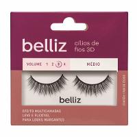 Cílios Postiços Belliz Fios 3d Médio Volume 3 - 1