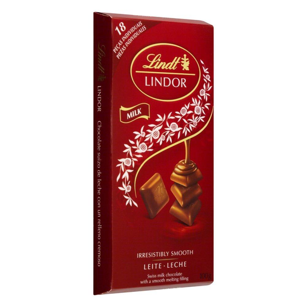 Chocolate Barra Lindt Lindor Singles Ao Leite 100g - 2