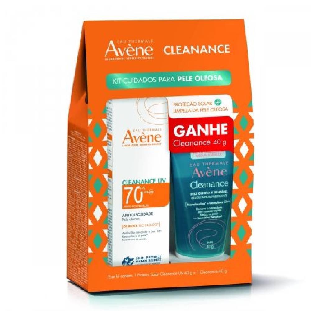 Kit Avene Cleanance Protetor Solar Facial Fps70 40g Ganhe Gel De Limpeza 40g - 1