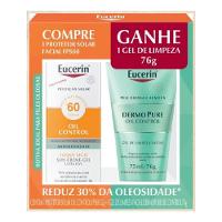 Kit Eucerin Protetor Solar Oil Control Fps60 52g + Gel De Limpeza Facial Dermopure 75ml - 1