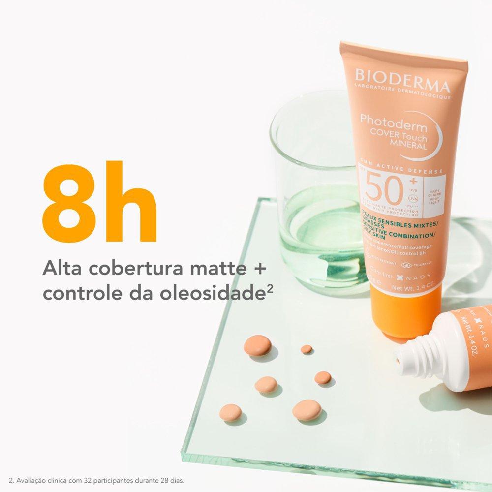 Protetor Solar Facial Bioderma Photoderm Cover Touch Mineral Fps 50+ Cor 3.0 40g - 3