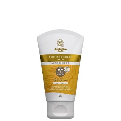 Protetor Solar Facial Australian Gold Toque Seco Fps50 50g