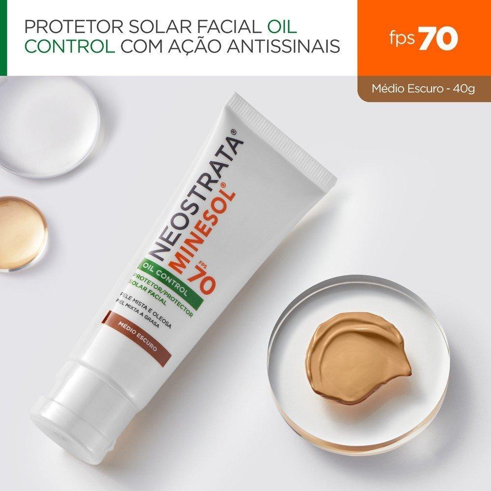 Protetor Solar Facial Neostrata Minesol Oil Control Médio Escuro Mais Fps 70 40g - 3