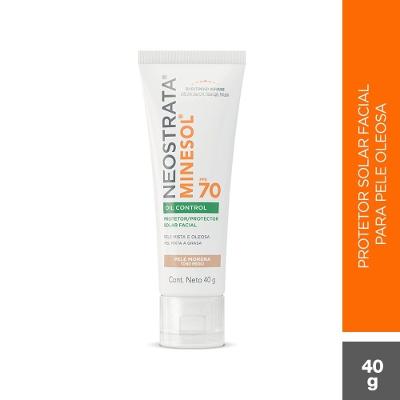 Protetor Solar Facial Neostrata Minesol Oil Control Pele Médio Claro Fps 70 40g