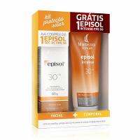 Kit Protetor Solar Facial Episol Sec Oc Fps 30 60g Grátis 1 Episol Intense Fps 30 200ml - 1