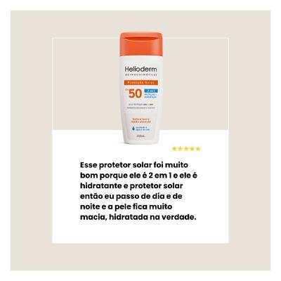 Protetor Solar Helioderm Fps 50 200ml