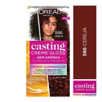 Tinta De Cabelo Casting Creme Gloss Poder Iluminador De L’oréal Paris 566 Cereja 230g - 1