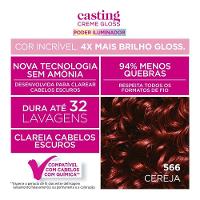 Tinta De Cabelo Casting Creme Gloss Poder Iluminador De L’oréal Paris 566 Cereja 230g