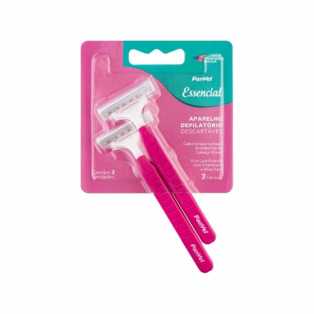 Aparelho Depilatório Descartável 2 Lâminas Panvel Essencial Com 2 Unidades - 1