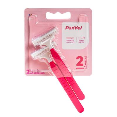 Aparelho Depilatório Descartável 2 Lâminas Panvel Essencial Com 2 Unidades