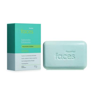 Sabonete Barra Esfoliante Panvel Faces Mista A Oleosa 90g