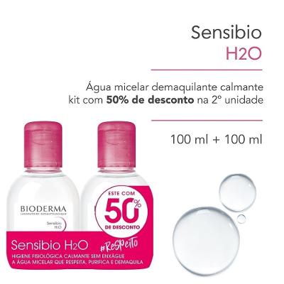 Kit Água Micelar Sensibio H20 100ml +100ml 50% Desconto