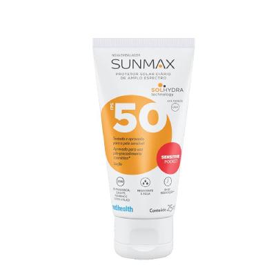 Protetor Solar Sunmax Sensitive Pocket Pele Sensível Fps 50 25ml