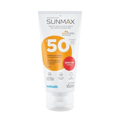 Protetor Solar Sunmax Sensitive Pele Sensível Fps 50 160ml