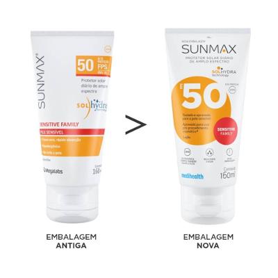Protetor Solar Sunmax Sensitive Pele Sensível Fps 50 160ml