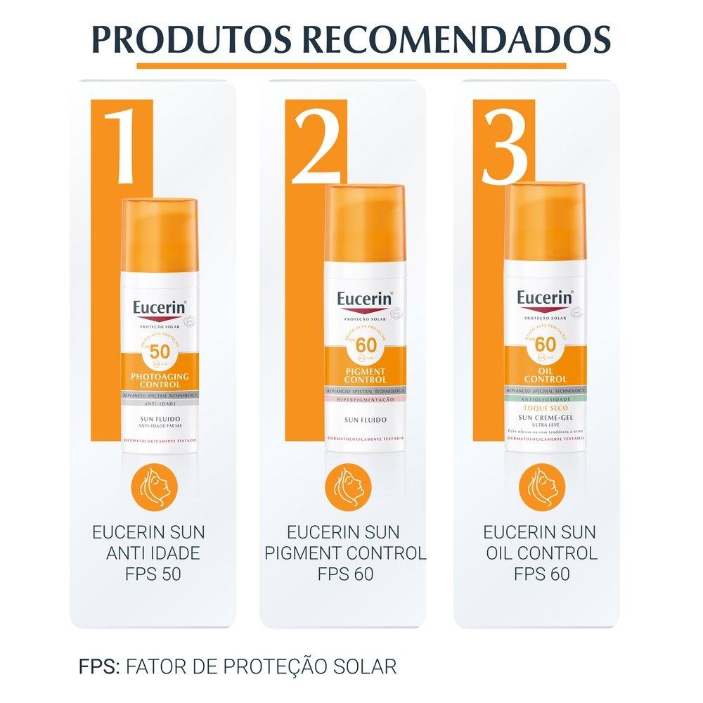 Protetor Solar Facial Eucerin Oil Control Cor Média Fps70 50ml - 4