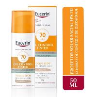 Protetor Solar Facial Eucerin Oil Control Cor Média Fps70 50ml - 2