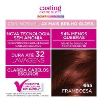 Tinta De Cabelo Casting Creme Gloss Poder Iluminador De L’oréal Paris 665 Framboesa 230g