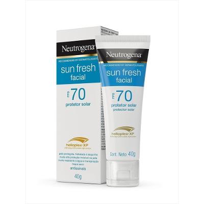 Protetor Solar Facial Neutrogena Sun Fresh Fps70 Sem Cor 40g