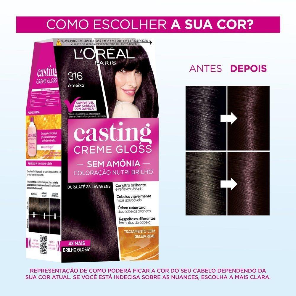 Tinta De Cabelo Casting Creme Gloss De L’oréal Paris 316 Ameixa 246g - 4