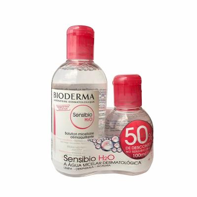 Kit Água Micelar Bioderma Sensibio H2o 250ml + 100ml