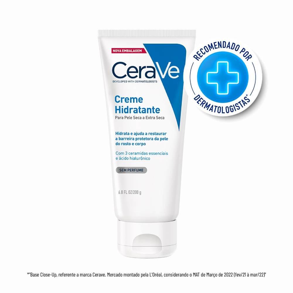 Creme Hidratante Corporal Cerave Ácido Hialurônico Ceramidas Para Pele Seca 200g - 1