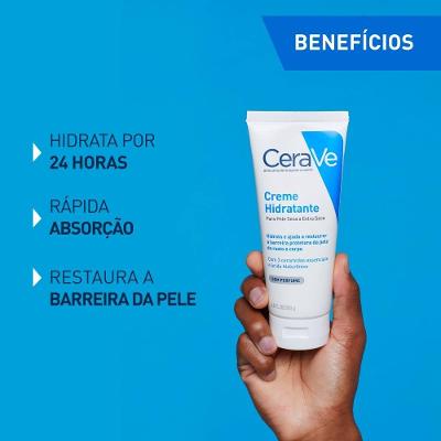 Creme Hidratante Corporal Cerave Ácido Hialurônico Ceramidas Para Pele Seca 200g