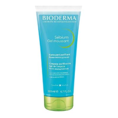 Gel Moussant Bioderma Sébium Limpeza Antioleosidade De Alta Tolerância Pump 100ml