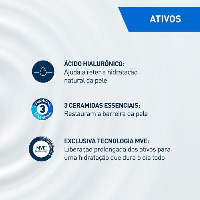 Creme Hidratante Corporal Cerave Ácido Hialurônico Ceramidas Para Pele Seca 454g