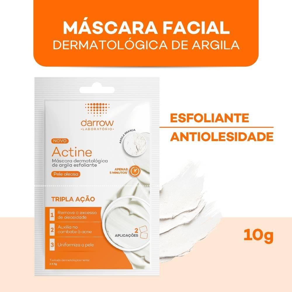 Máscara Facial Actine Argila Esfoliante Com 2 Aplicações 5g Cada - 1