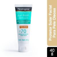 Protetor Solar Facial Neutrogena Sun Fresh Derm Care Pele Negra Fps 70 40g - 2