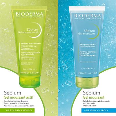Gel Moussant De Limpeza Bioderma Sébium Antioleosidade De Alta Tolerância Pump 500ml