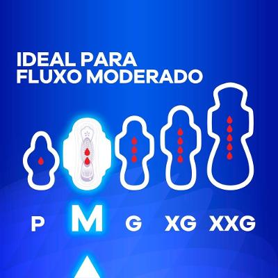 Absorvente Always Ultra Seca M Com Abas 8 Unidades