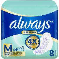 Absorvente Always Ultra Seca M Com Abas 8 Unidades - 1