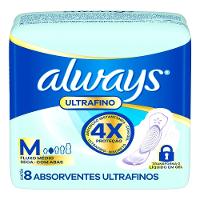 Absorvente Always Ultra Seca M Com Abas 8 Unidades - 2