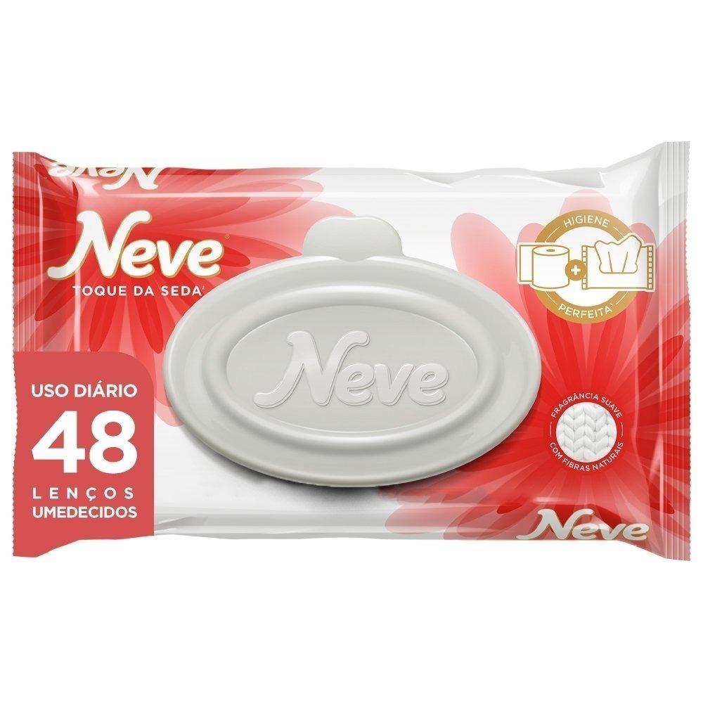 Lenço Umedecido Neve Toque De Seda Com 48 - 1