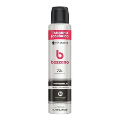 Desodorante Aerossol Antitranspirante Bozzano Invisible 200ml