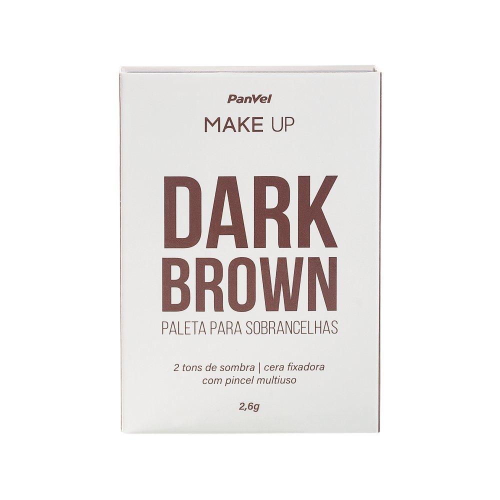 Paleta Para Sobrancelhas Dark Brown Panvel Makeup 2,6g - 1