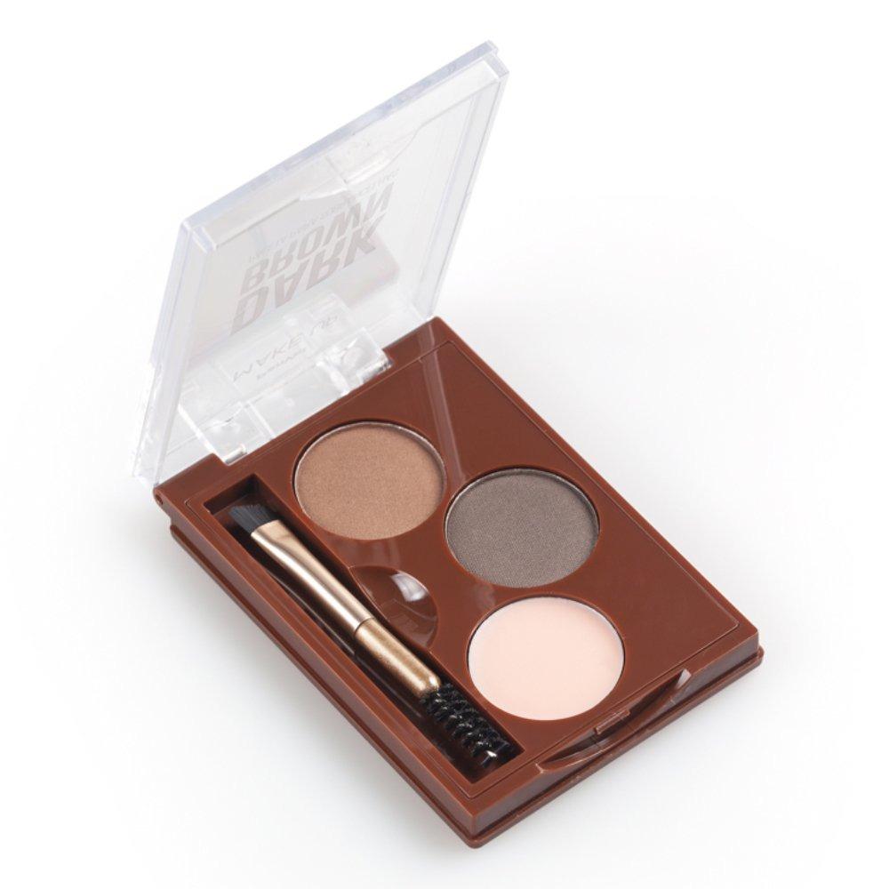 Paleta Para Sobrancelhas Dark Brown Panvel Makeup 2,6g - 3