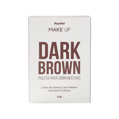Paleta Para Sobrancelhas Dark Brown Panvel Make Up 2,6g